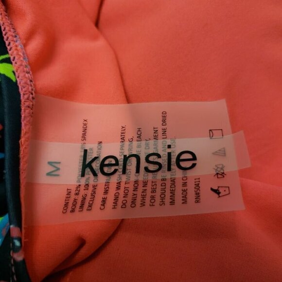 Kensie Floral Padded Swimsuit Sz M - Picture 5 of 5